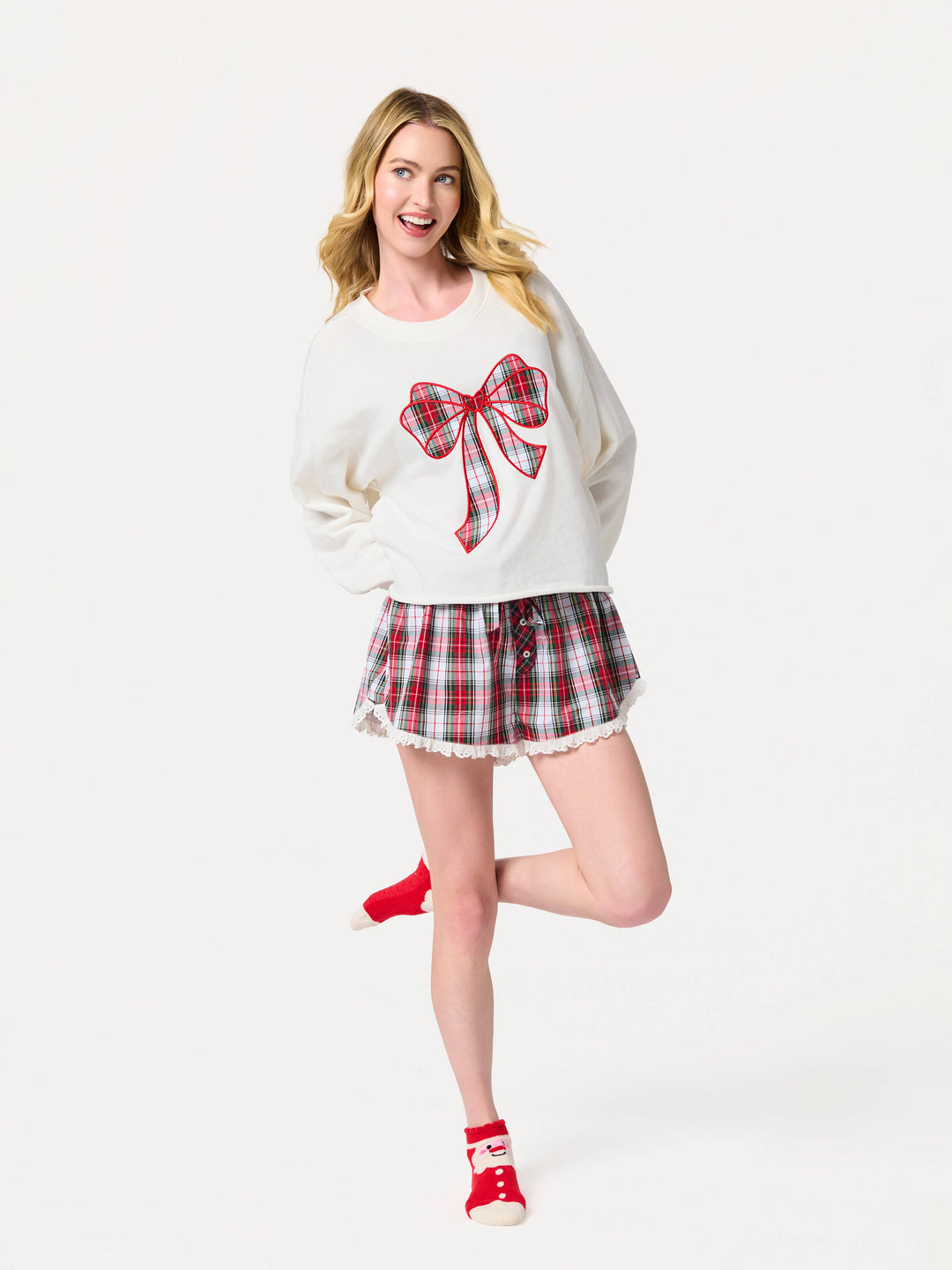 Fuzzy Socks - Santa