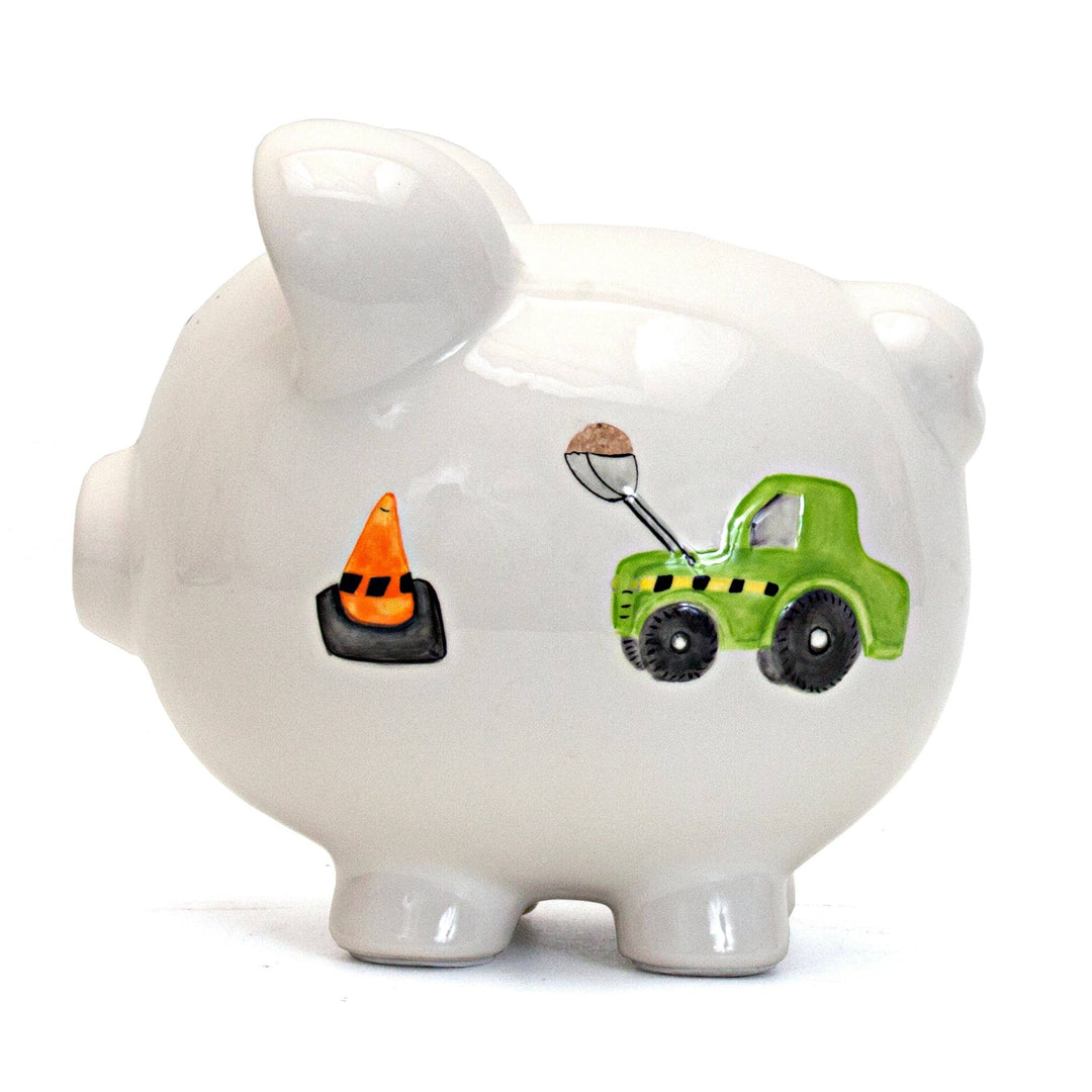 Large Piggy Bank - Digger Truck