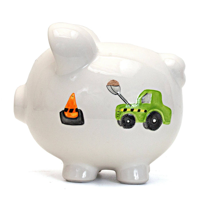 Large Piggy Bank - Digger Truck