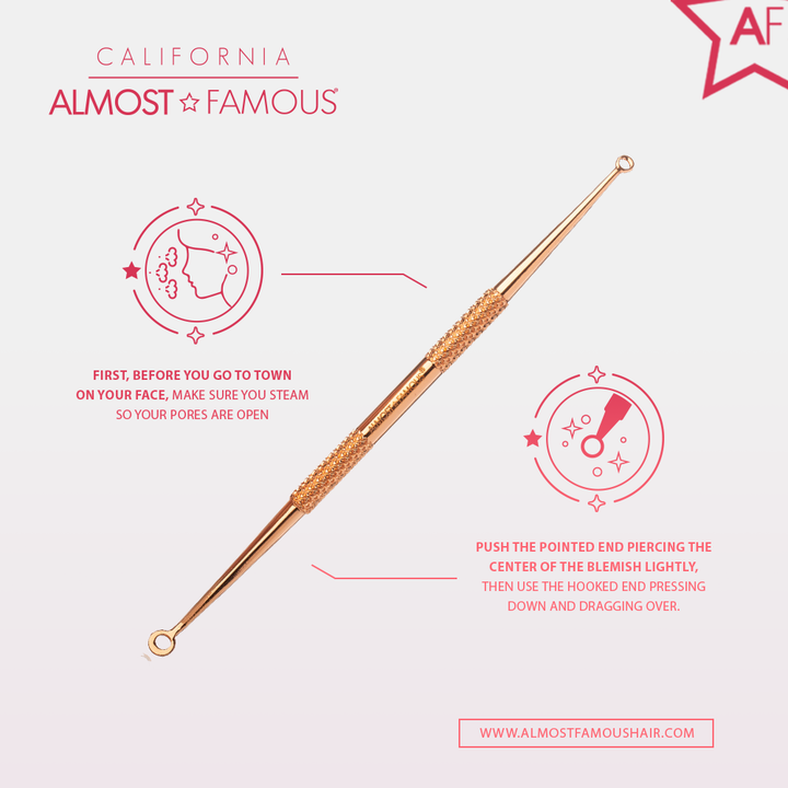 Blemish & Blackhead Remover Tool - Rose Gold