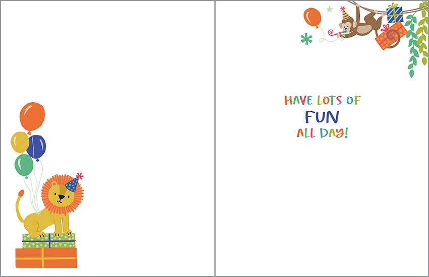 Birthday Greeting Card - Jungle time