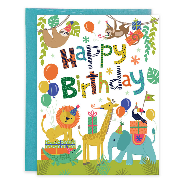 Birthday Greeting Card - Jungle time