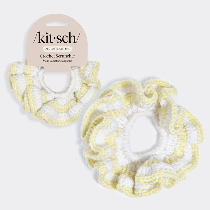 Kitsch - Crochet Scrunchie -  Butter Yellow