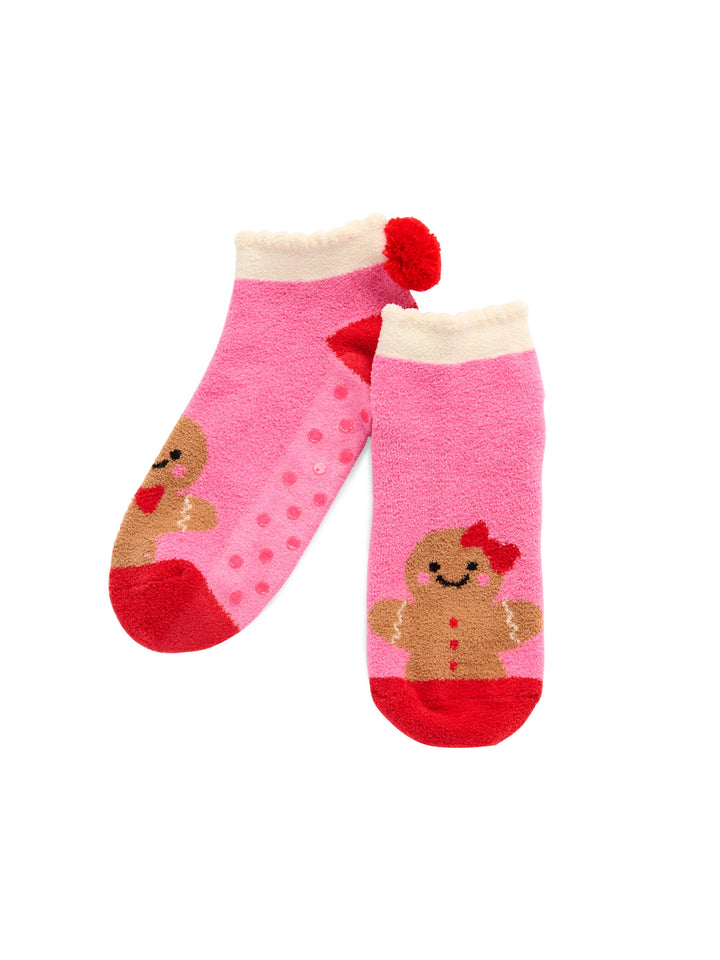 Fuzzy Socks - Gingerbread
