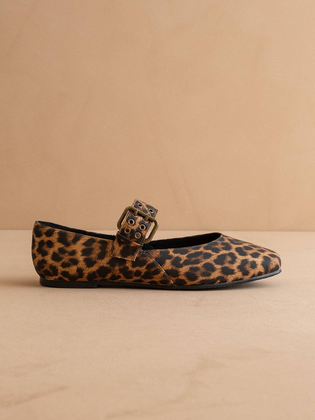 The Soho | Leopard Ballet Flats with Buckle