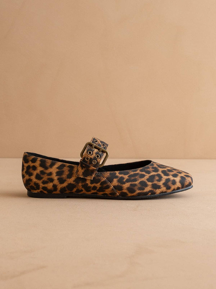 The Soho | Leopard Ballet Flats with Buckle