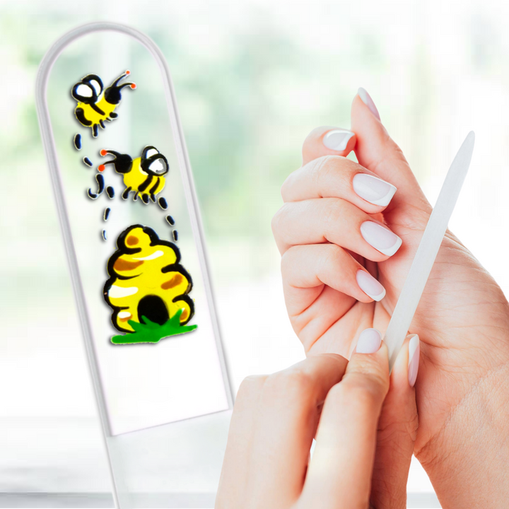 Glass Nail File - Beehive Honey Bee