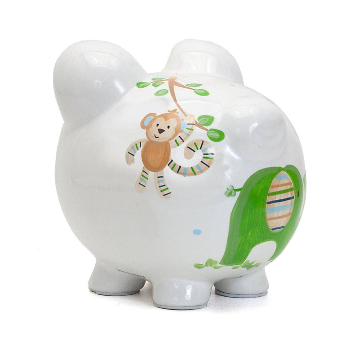 Large Piggy Bank - Blue Tropical Punch