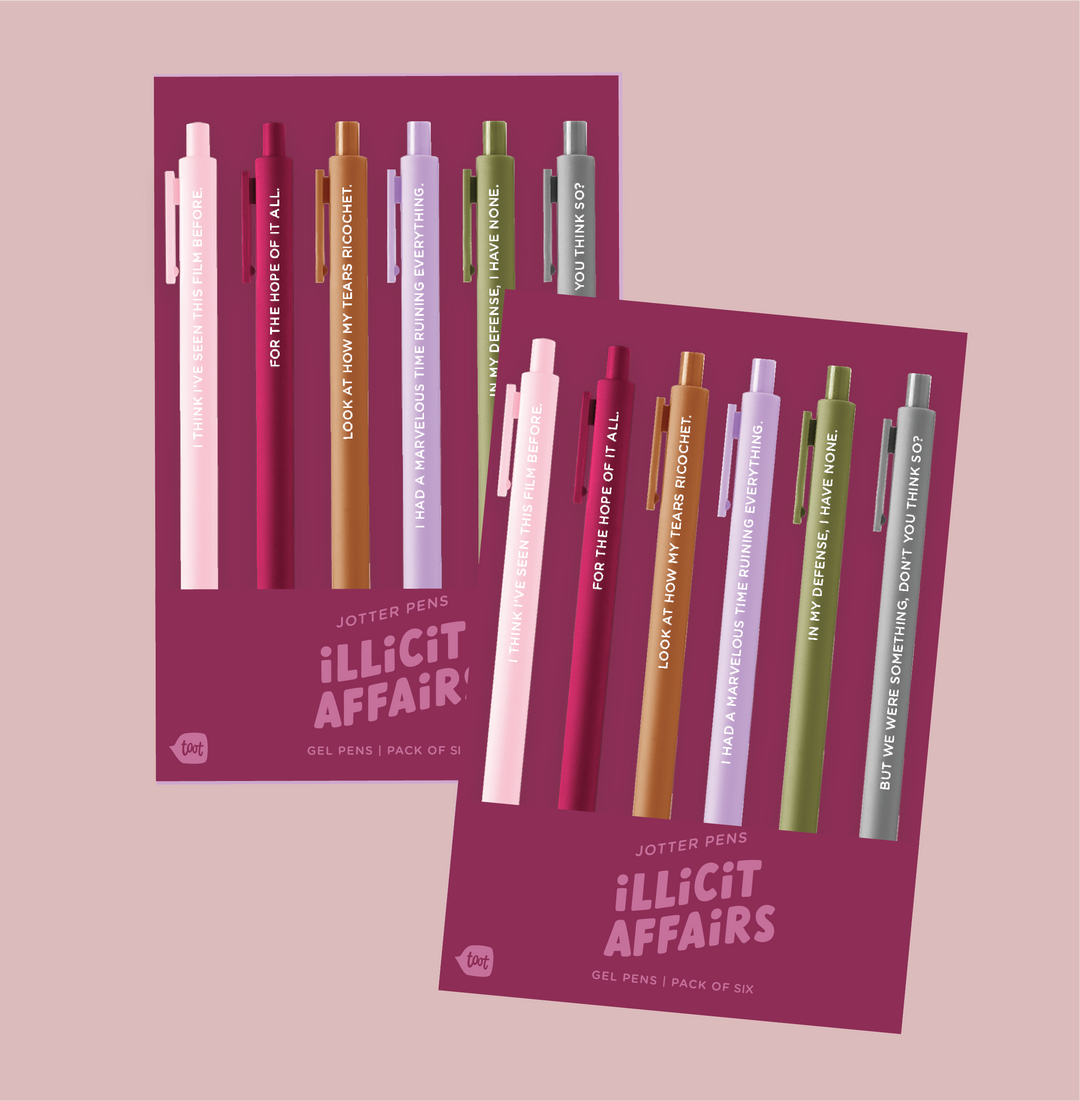 Jotter Gel Pens 6 Pack: Illicit Affairs