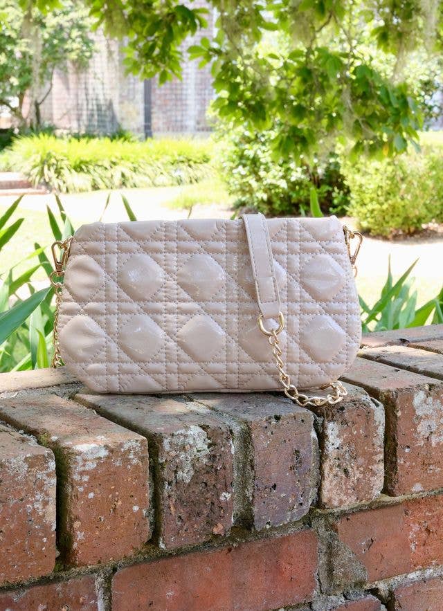 Livi - Quilted Crossbody (Nude)