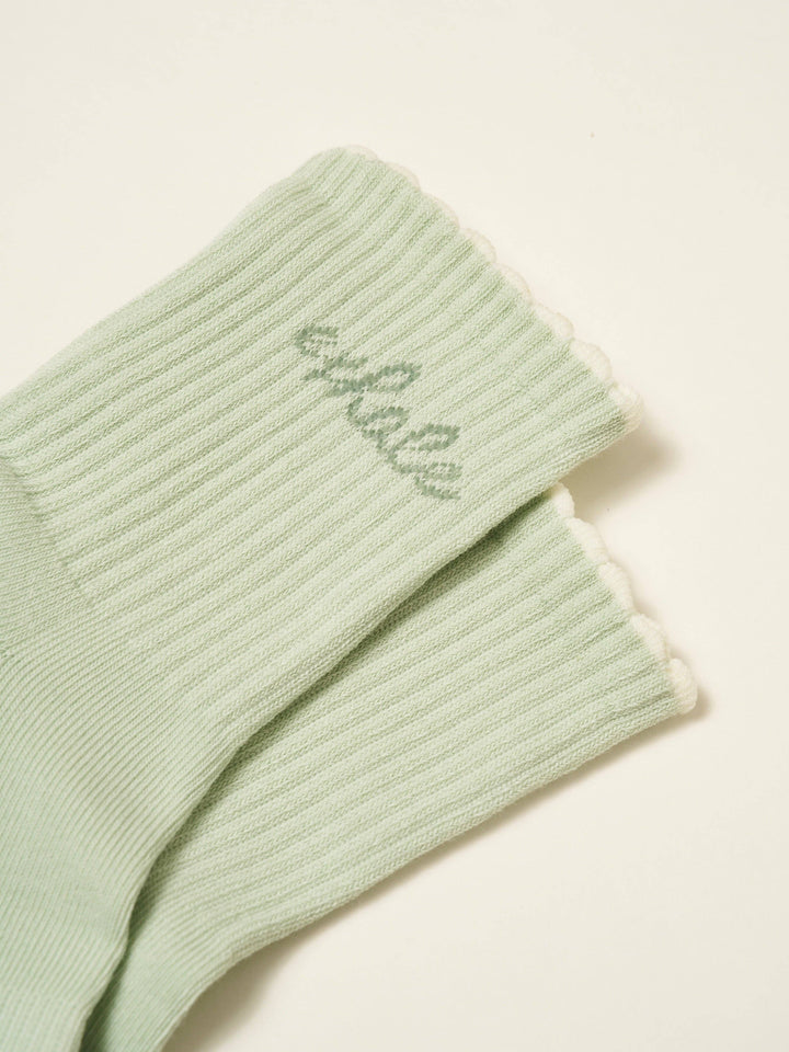 Grip Socks - Inhale Exhale - Mint Green