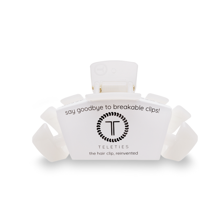 Teleties - Classic Hair Clip Coconut White (Medium)