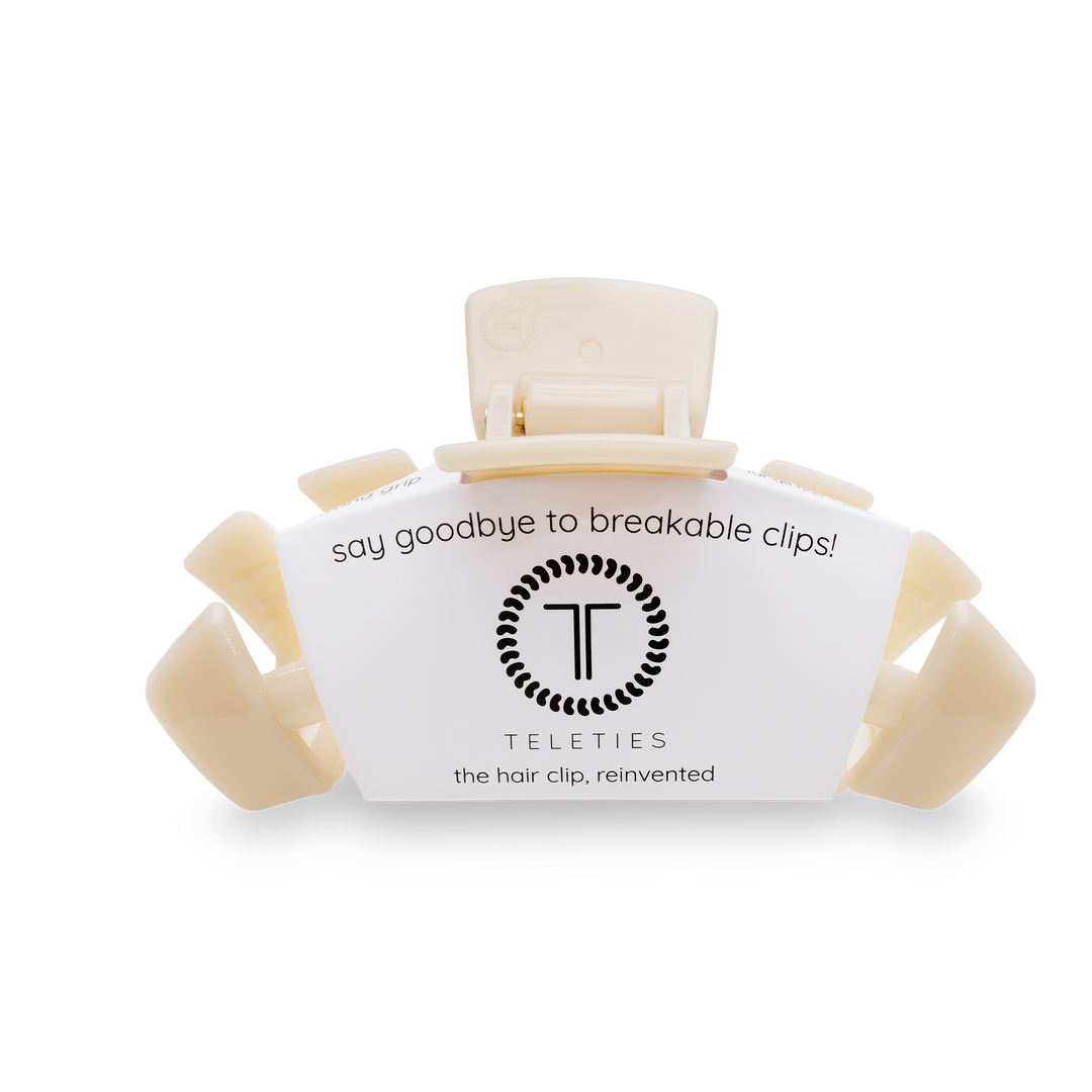 Teleties - Classic Hair Clip Large (Almond Beige)