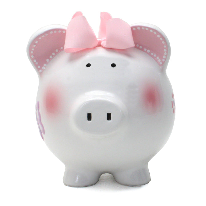 Large Piggy Bank - Butterflies
