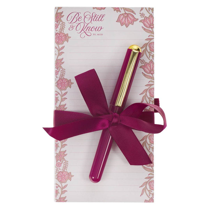 Be Still Magnetic Notepad w/pen