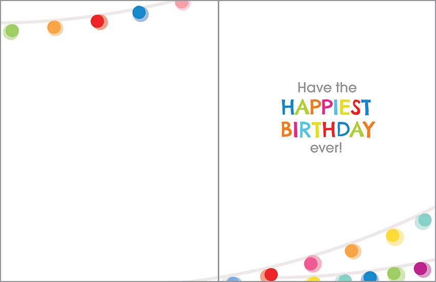 Greeting Card - Happy Happy Lights