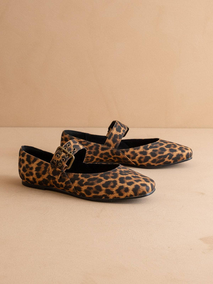 The Soho | Leopard Ballet Flats with Buckle