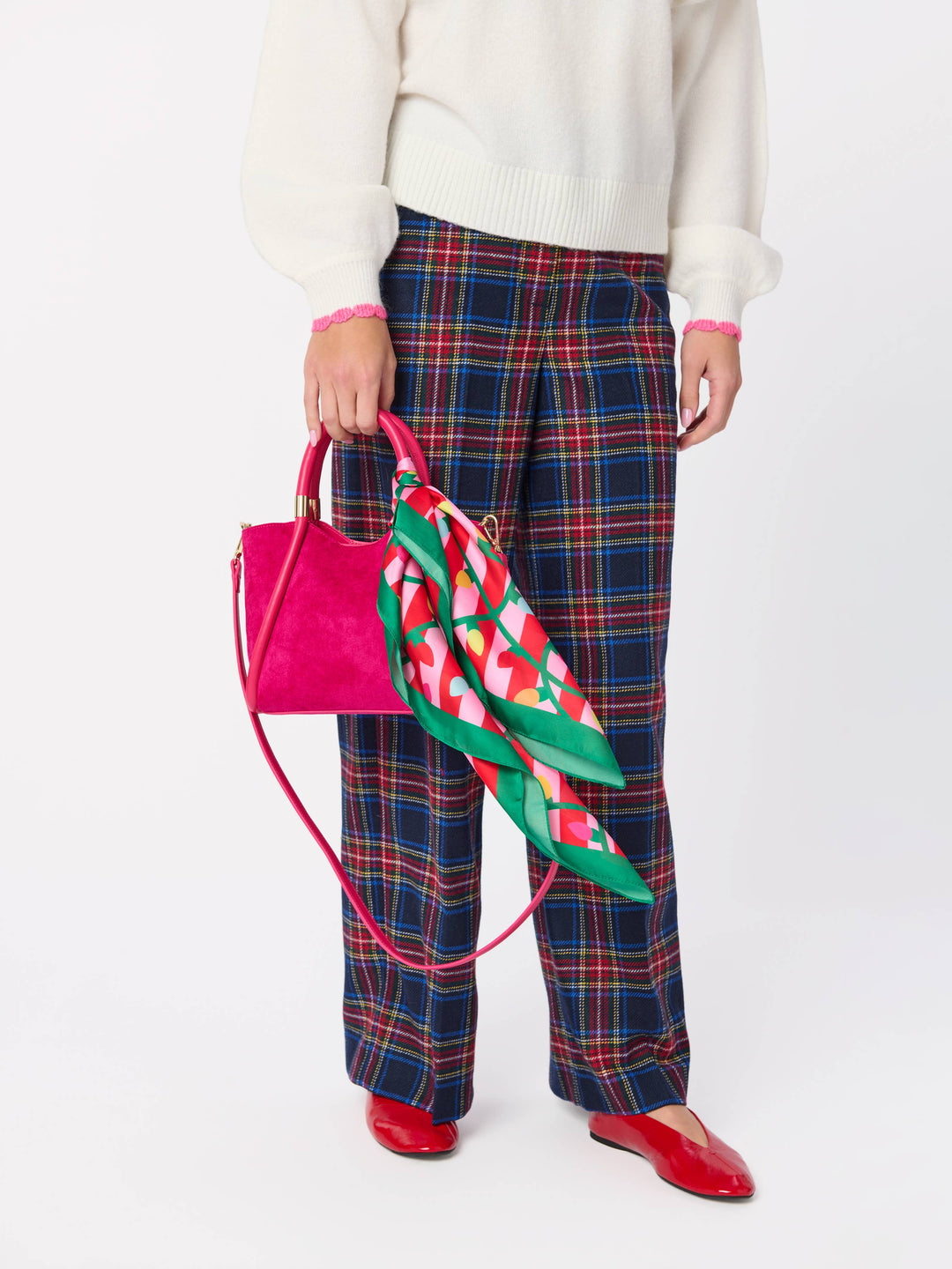 Festive String Lights Square Scarf