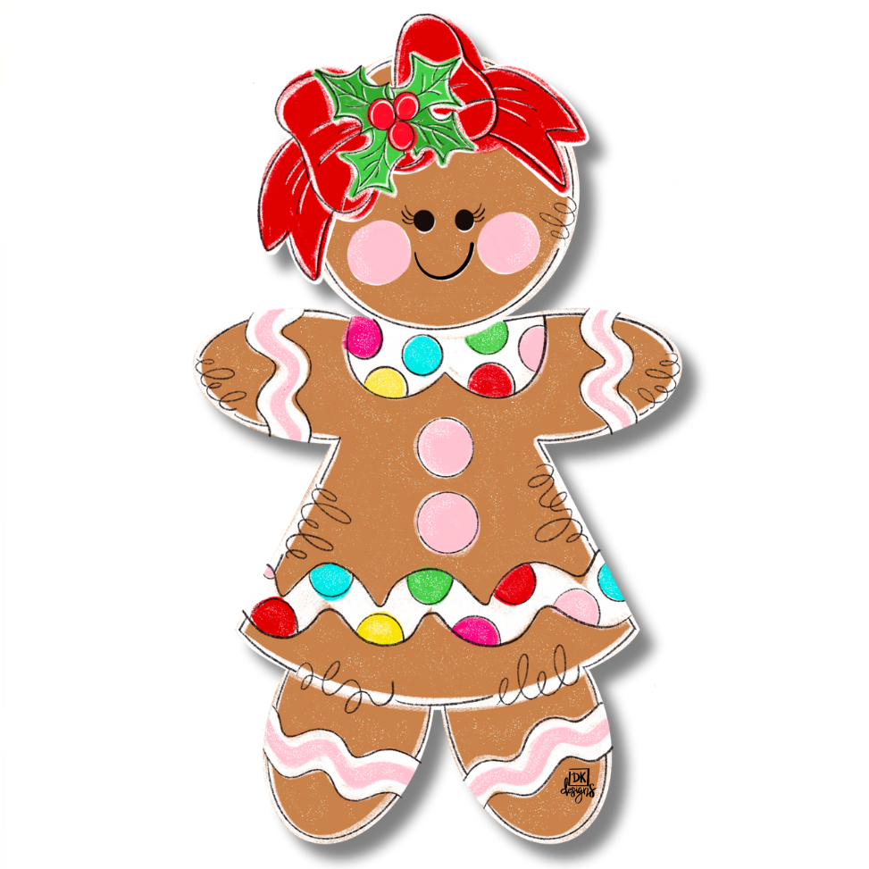 Door Hanger Attachment - Gingerbread Girl