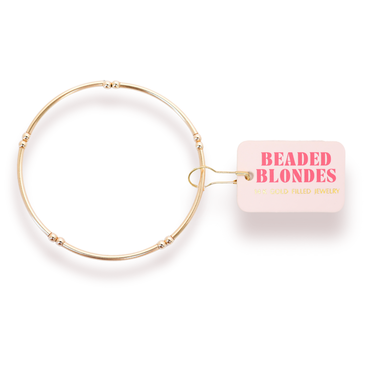 Beaded Blondes - Mollie Bar Bracelet in Gold