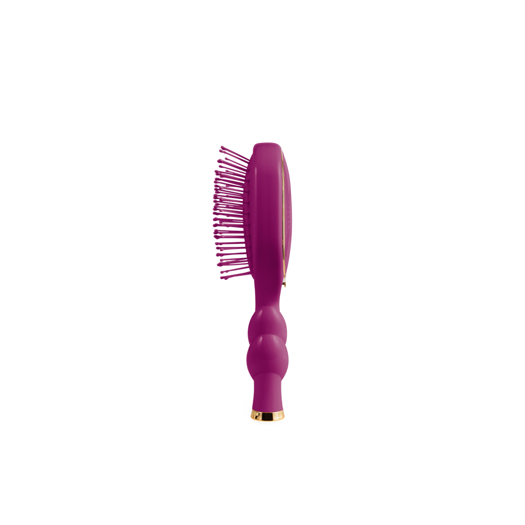 Teleties - Mini Detangler Hair Brush for Medium Hair - Mulberry