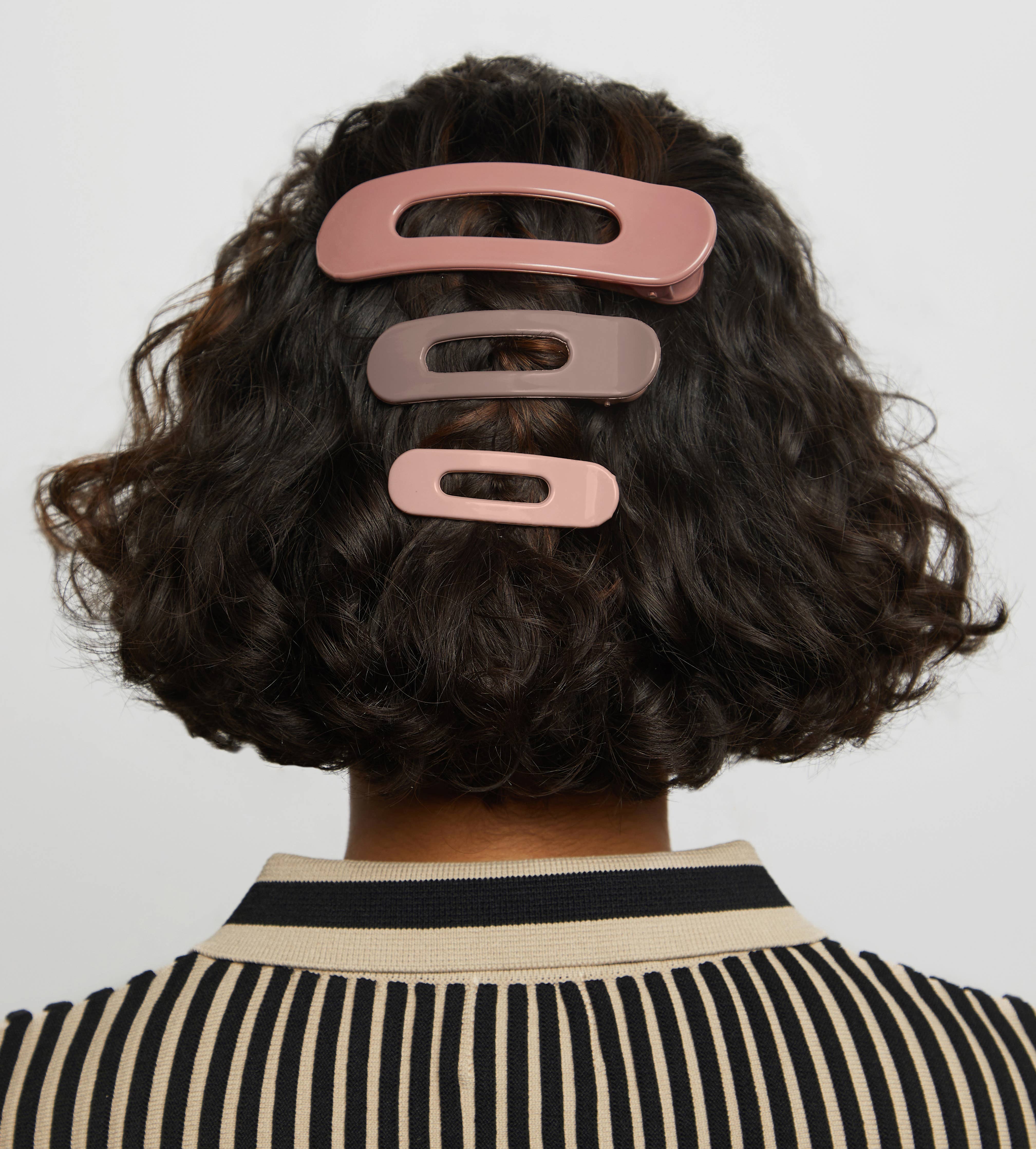 Kitsch - Flat Lay Claw Clip 3pc Flat (Ultra Glossy Terracotta)