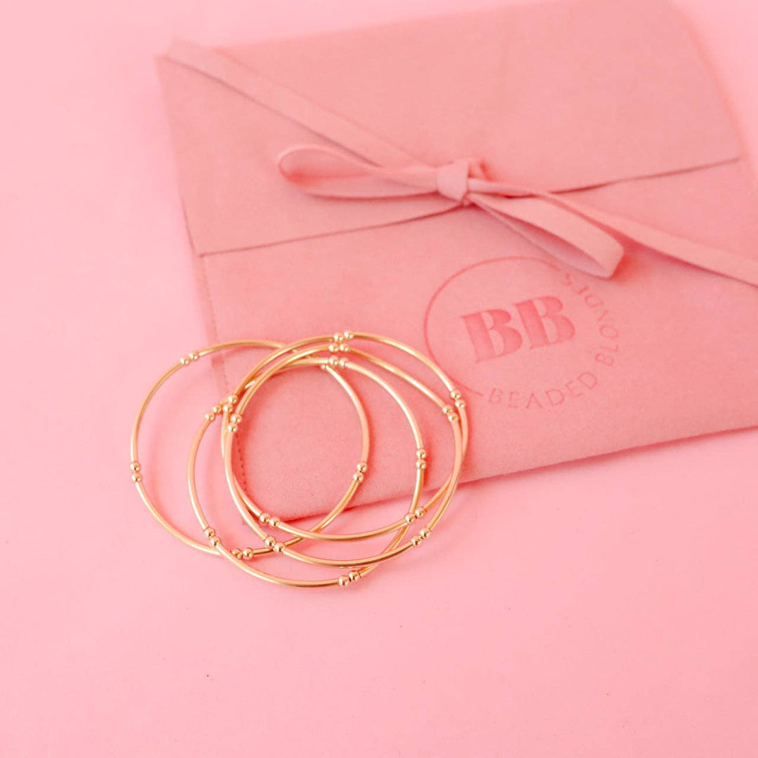 Beaded Blondes - Mollie Bar Bracelet in Gold