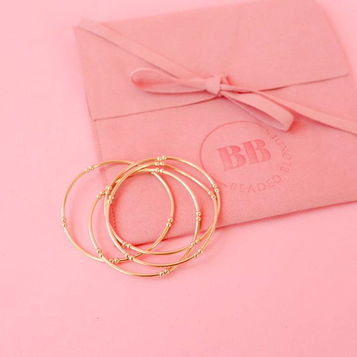 Beaded Blondes - Mollie Bar Bracelet in Gold