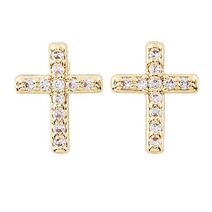 Ceramic Jewelry Dish & Cross Earrings - Love Forever