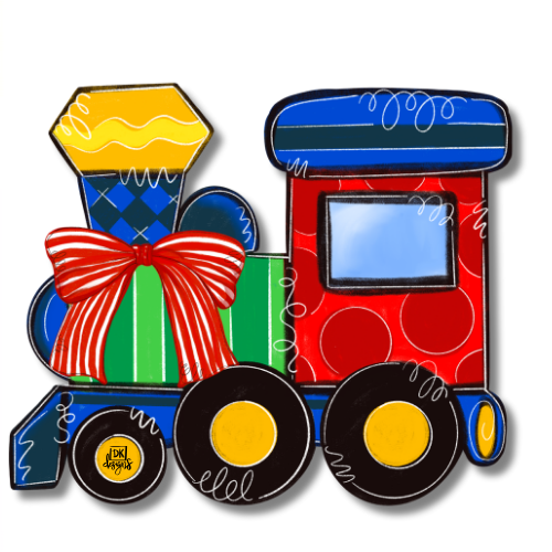 Door Hanger Attachment - Christmas Train