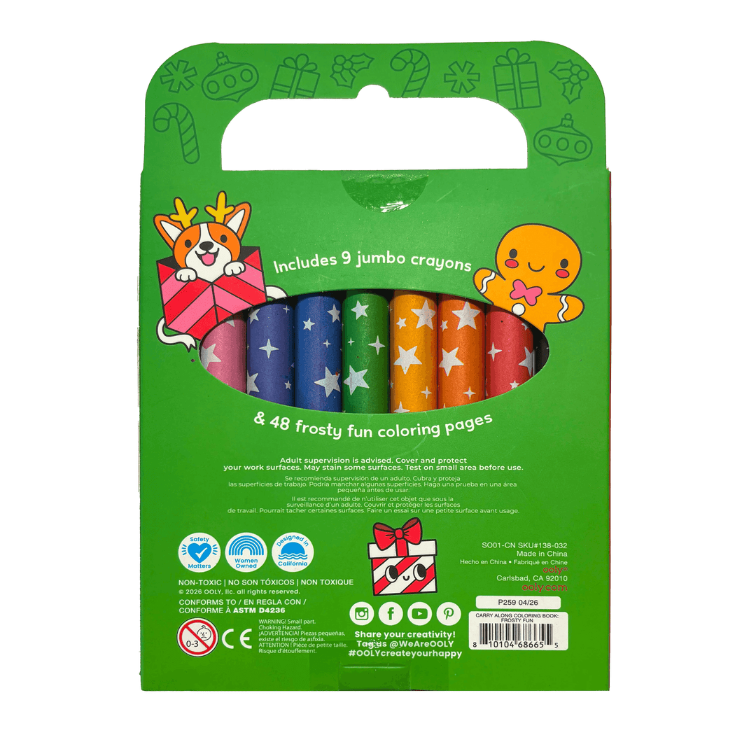 OOLY - Carry-Along Coloring Book Set - Frosty Fun