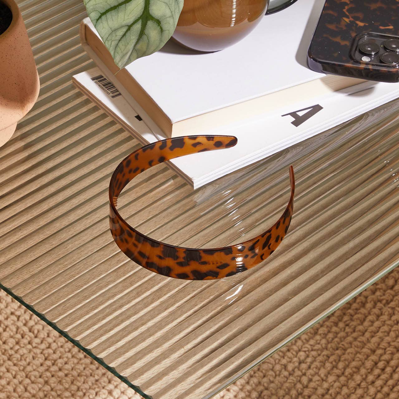 Kitsch - Recycled Plastic Wide Headband (Tortoise)