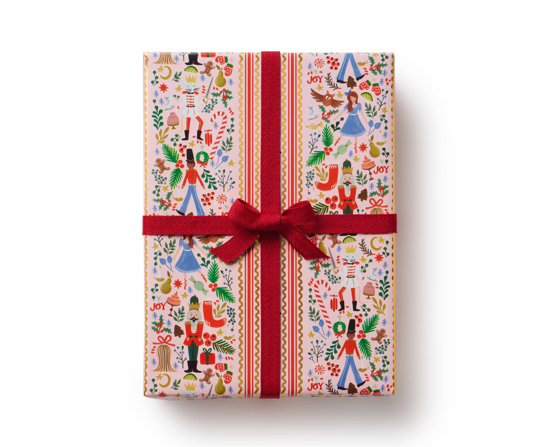 Rifle Paper - Holly Jolly Nutcracker Continuous Wrapping Roll