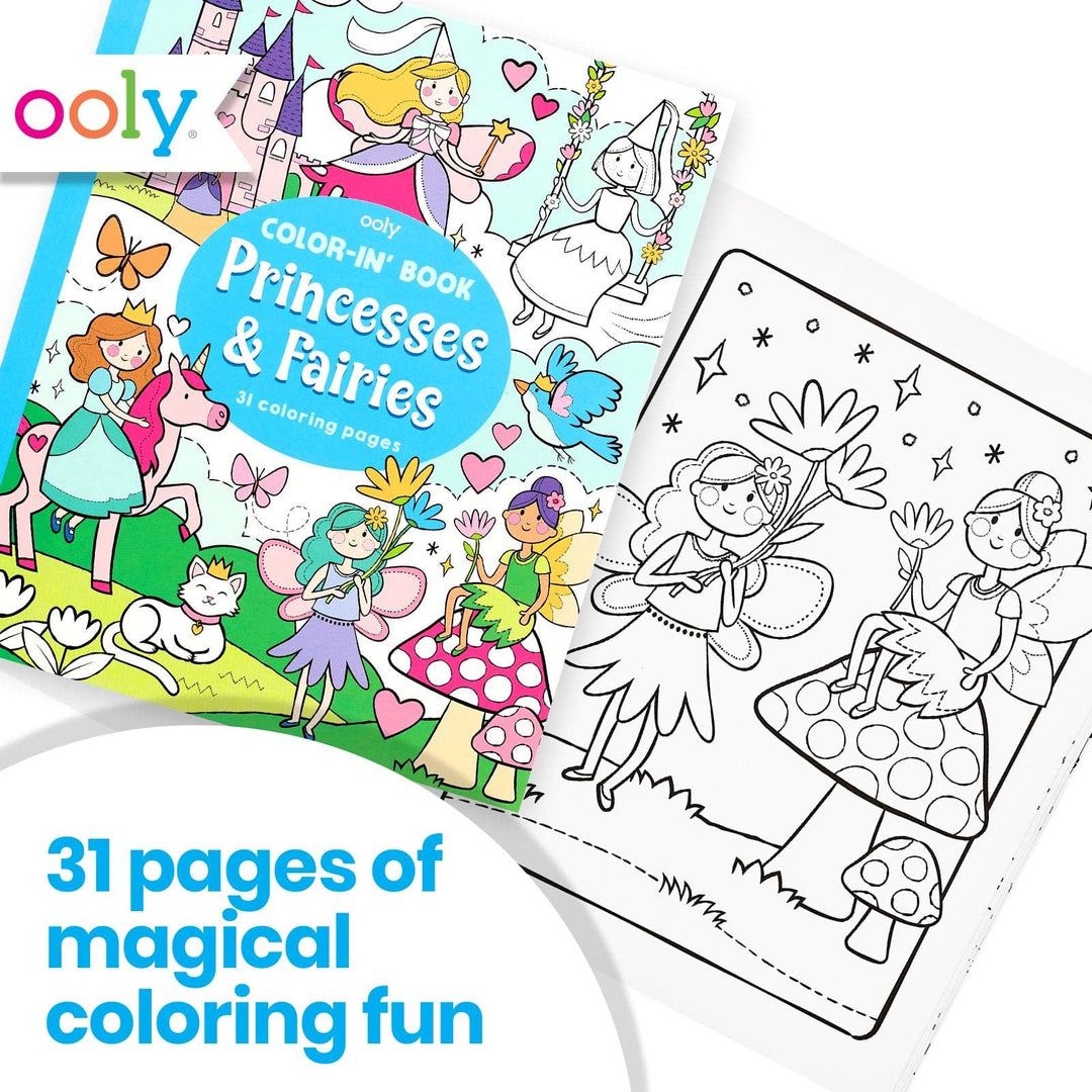 OOLY - Color-in' Book Princess & Fairies