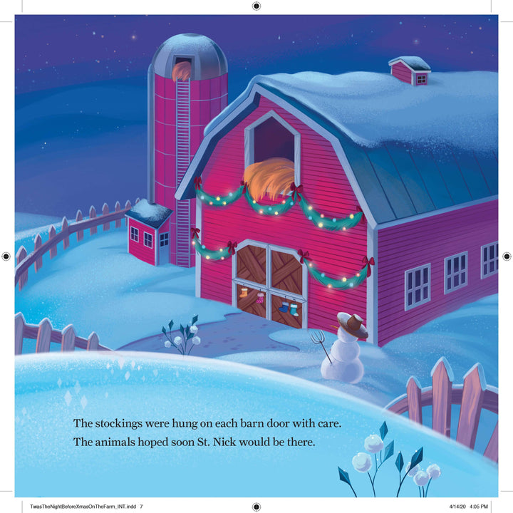 'Twas the Night Before Christmas on the Farm Book