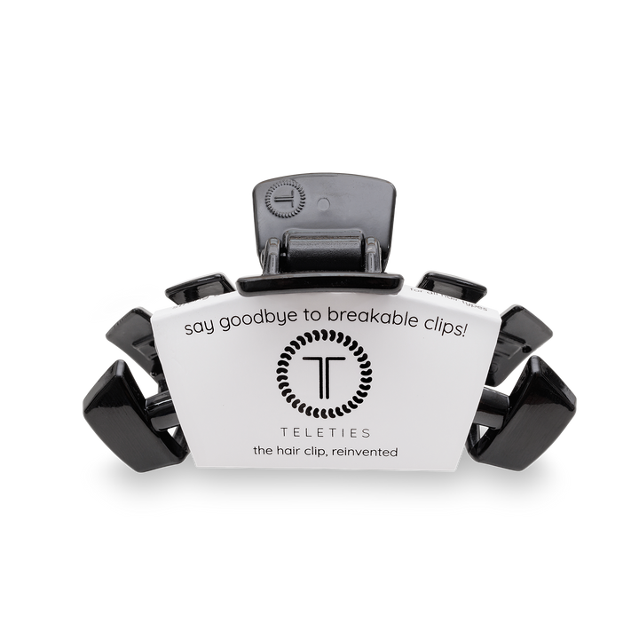 Teleties - Classic Hair Clip | Small | Jet Black