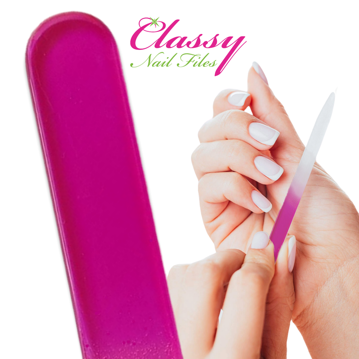 Glass Nail File - Magenta