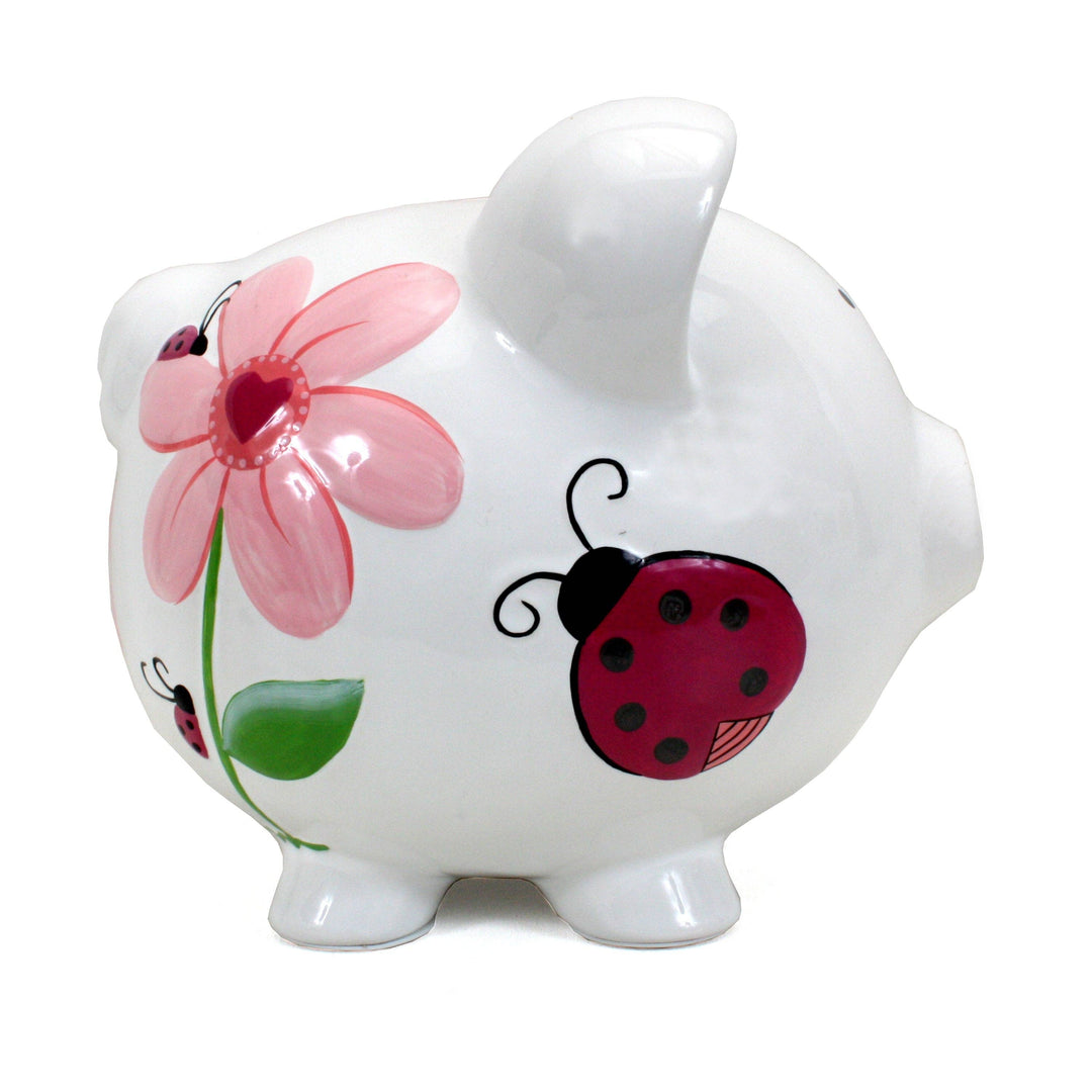 Large Piggy Bank - Ladybug