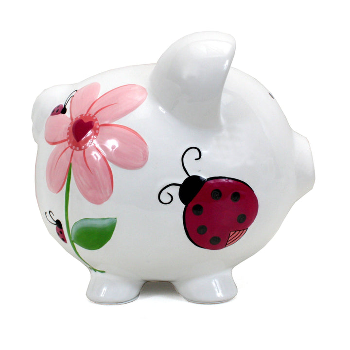 Large Piggy Bank - Ladybug