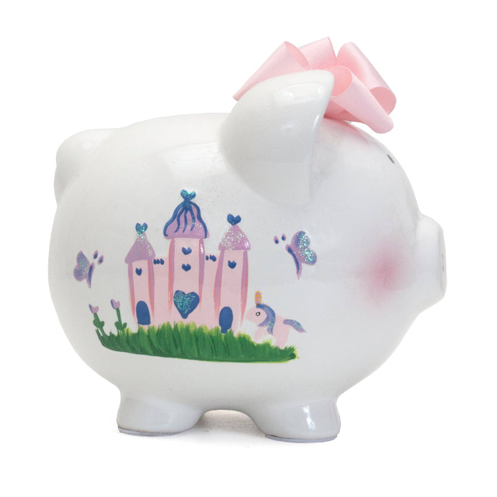 Large Piggy Bank - Princess Castle