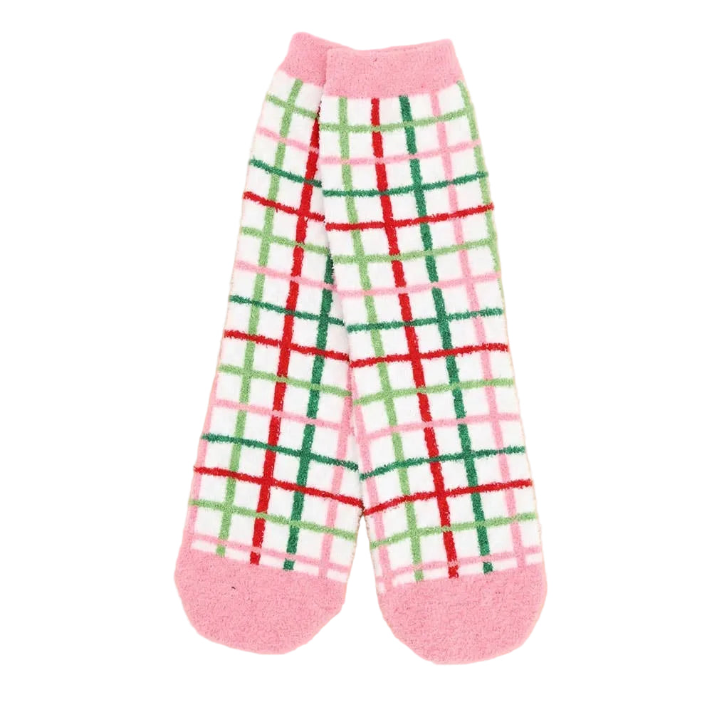 Fuzzy Christmas Socks - Ornament