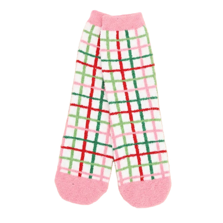 Fuzzy Christmas Socks - Ornament