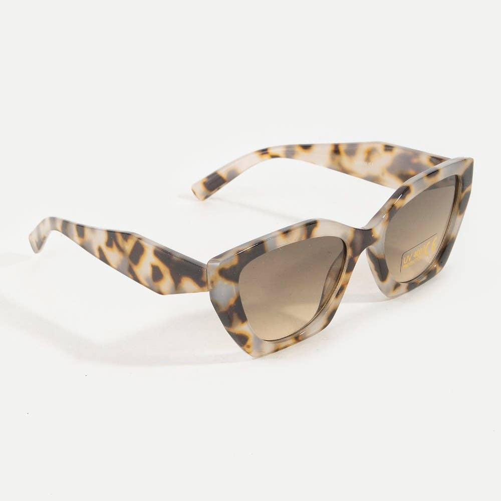 Amber -  Semi Cat Eye Sunglasses