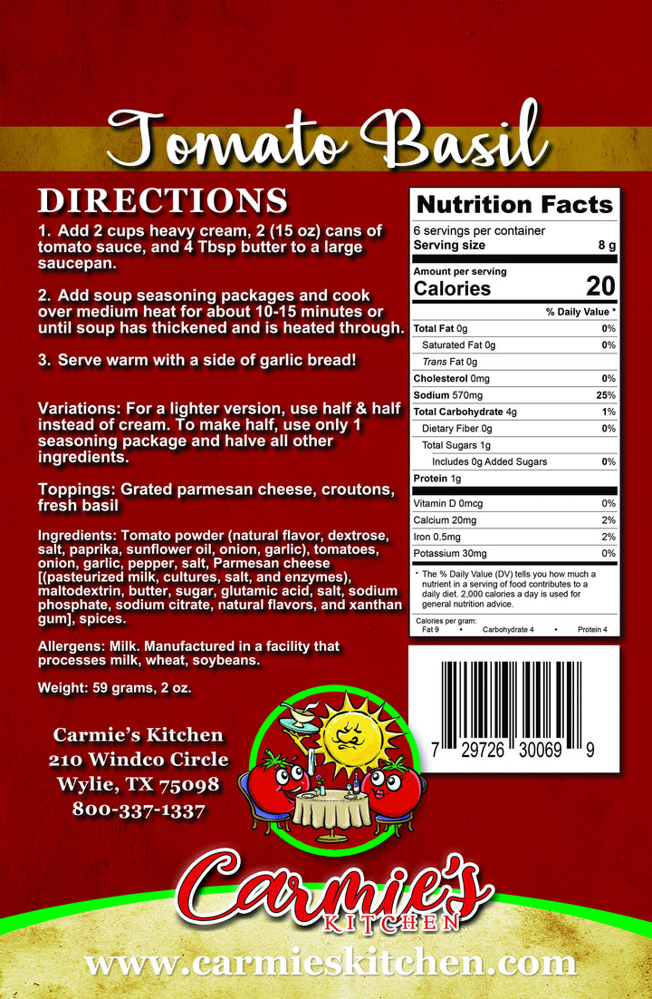 Carmie's - Tomato Basil Soup Mix