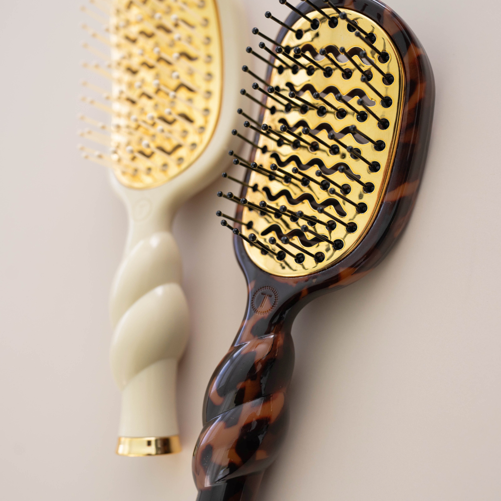 Teleties - Mini Vented Brush | Tortoise