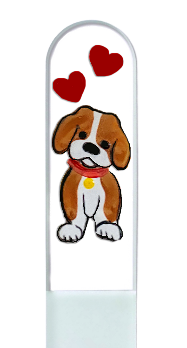 Glass Nail File - Puppy Dog