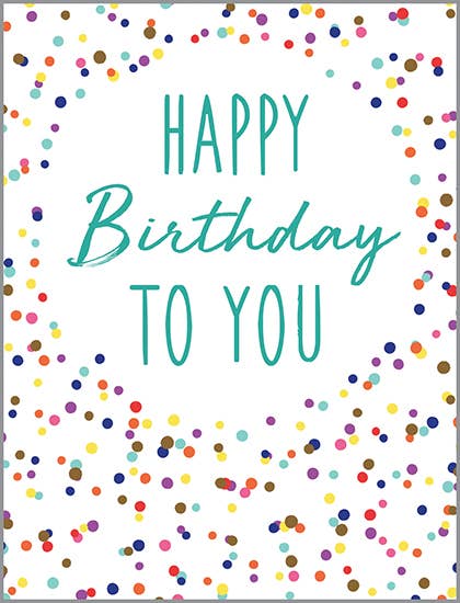 Birthday Greeting Card - Birthday Dots