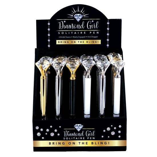 Diamond Girl Solitaire Pens