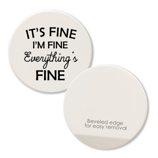 Car Coasters "Everything's Fine"