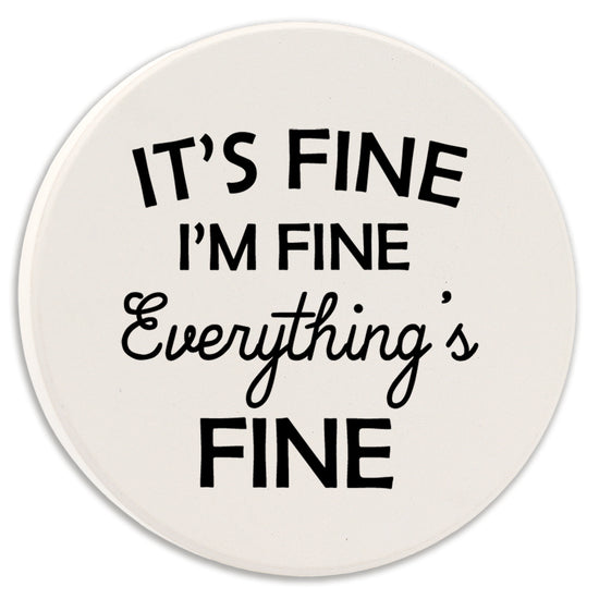 Car Coasters "Everything's Fine"